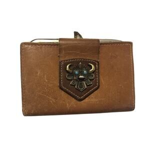 Vintage collectible Billpak womens wallet snap coin holder and a metal design A3